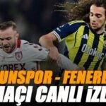 🚨 Samsunspor - Fenerbahçe maçı canlı izle | SAMSUN FB maçı şifresiz (Süper Lig maçı canlı yayın)