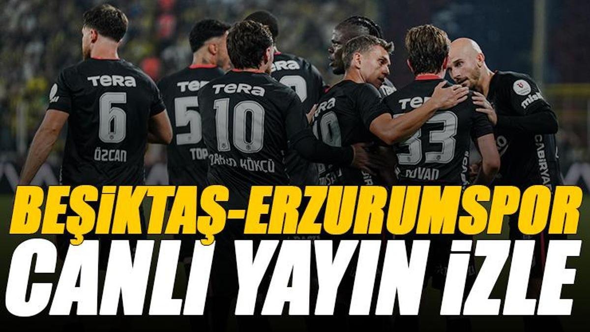 Beşiktaş - Erzurumspor maçı canlı izle | BJK ERZURUM maçı şifresiz (Süper Lig maçı canlı yayın)