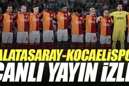 Galatasaray - Kocaelispor maçı canlı izle | GS KOCAELİ maçı şifresiz (Süper Lig maçı canlı yayın)