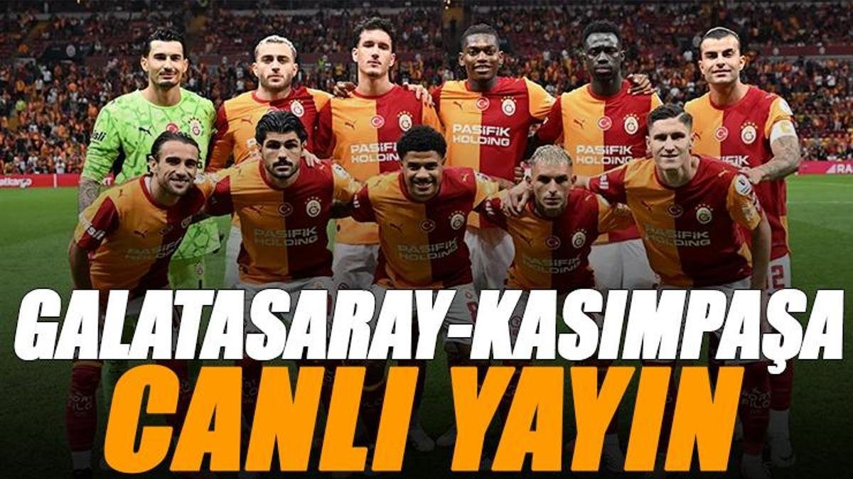 Galatasaray - Kasımpaşa maçı canlı izle | GS KASIMPAŞA maçı şifresiz (Süper Lig maçı canlı yayın)